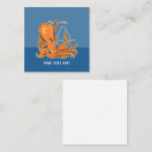 Octopus Archery Bow and Arrow Mitteilungskarte (Vorne/Hinten)