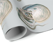 Octopus Argonaut, Vintage Marine Life Animals Geschenkpapier (Rolleneckpunkt)