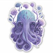 Octopus Art Aufkleber (Vorderseite)