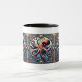 Octopus Art Deco Tasse (Zentrum)