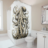 Octopus Art Duschvorhang (Beispiel)
