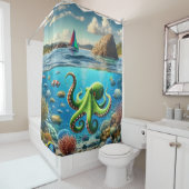 Octopus Art Duschvorhang (Beispiel)