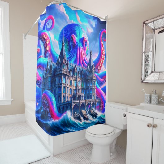 Octopus Art Duschvorhang (Beispiel)