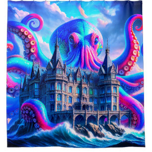 Octopus Art Duschvorhang