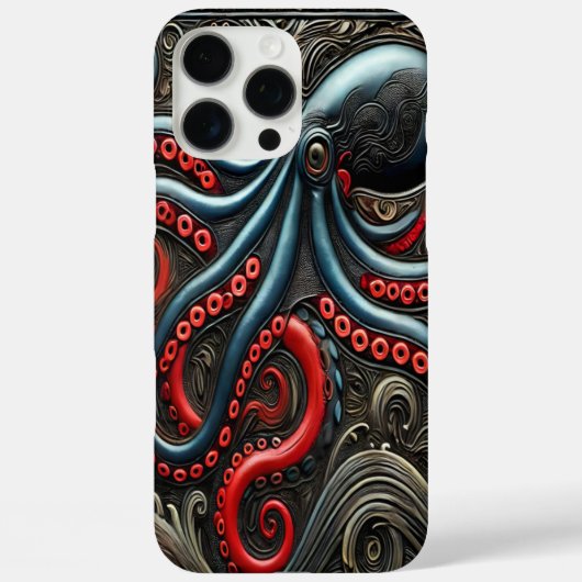 Octopus Art: Eine lebendige Kreation Case-Mate iPhone Hülle (Rückseite)