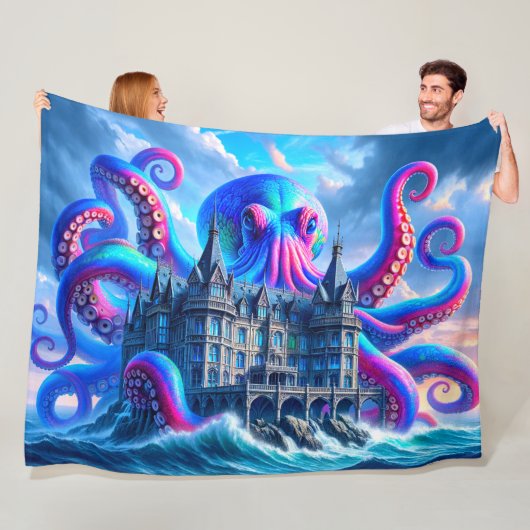 Octopus Art Fleecedecke (Beispiel)