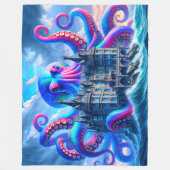 Octopus Art Fleecedecke (Vorderseite)