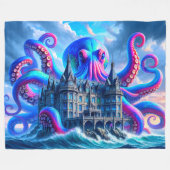Octopus Art Fleecedecke (Vorderseite (Horizontal))