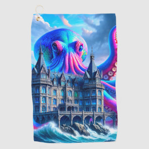 Octopus Art Golfhandtuch