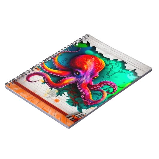 Octopus Art Notizblock (Linke Seite)