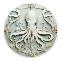 Octopus Art Nouveau Imitats Relief Antique Mini