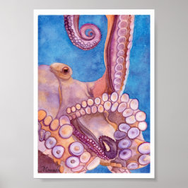Octopus Art Print geeignet für Framing Miranda Poster