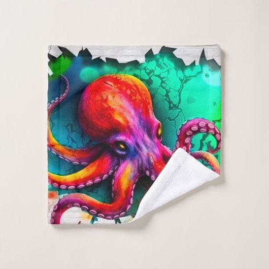 Octopus Art Waschlappen (Waschlappen)