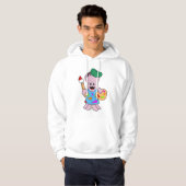 Octopus as Painter with Paint brush Hoodie (Vorne ganz)