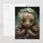 Octopus Assemblage Doll Postkarte (Vorne/Hinten)