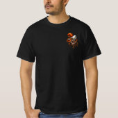 Octopus Attack Captains Skull Nautic T-Shirt (Vorderseite)