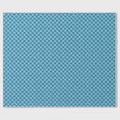 Octopus auf blauem Muster Geschenkpapier (Flach)