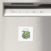 Octopus Avocado Magnet (In Situ (Geschirrspüler))