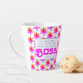 Octopus Awesome Boss Saying Gift Mug Milchtasse