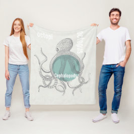 Octopus Baby Boy Under Sea Fleecedecke