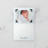 Octopus Babydusche Danke Baby Boy mit Foto (Innenseite)