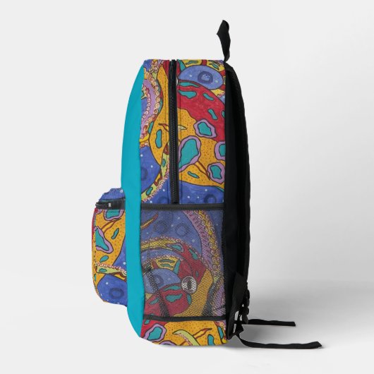 Octopus Back Pack Bag Bedruckter Rucksack (Rechts)