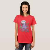 Octopus Baker Brot T-Shirt (Vorne ganz)