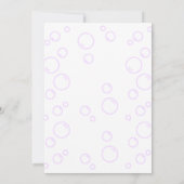 Octopus Ballon Lila Blase Kindergeburtstag Einladung (Rückseite)