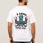 Octopus Barber T - Shirt - 8 Arme für perfekte Fad (Rückseite)