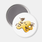 Octopus Barista Magnet (Vorderseite/Rückseite)