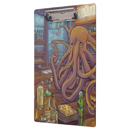 Octopus-Barkeeper Klemmbrett (Links)