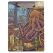 Octopus-Barkeeper Klemmbrett (Vorderseite)