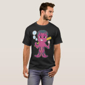 Octopus Baseball Baseball bat Sports T-Shirt (Vorne ganz)