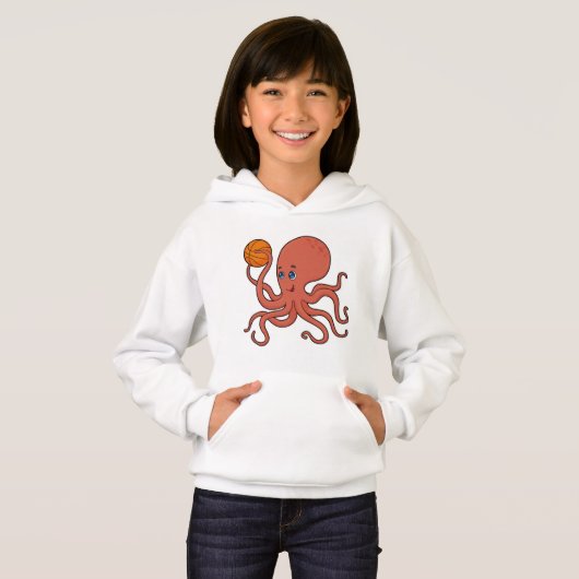 Octopus Basketball-Spieler Basketball Hoodie (Vorne ganz)