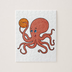 Octopus Basketball-Spieler Basketball Puzzle