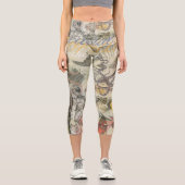 Octopus Beach Antique Coastal Steampunk Capri Leggings (Vorderseite)
