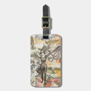 Octopus Beach Antique Coastal Steampunk Gepäckanhänger