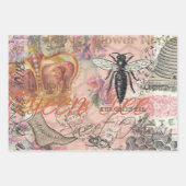 Octopus Beach Antique Coastal Steampunk Geschenkpapier Set (Vorderseite 3)