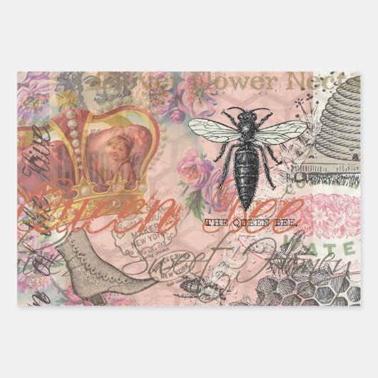 Octopus Beach Antique Coastal Steampunk Geschenkpapier Set (Vorderseite 3)