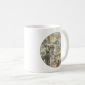 Octopus Beach Antique Coastal Steampunk Kaffeetasse (VorderseiteRechts)