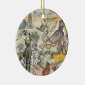 Octopus Beach Antique Coastal Steampunk Keramikornament (Rechts)