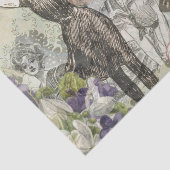 Octopus Beach Antique Coastal Steampunk Seidenpapier (Detail)