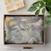 Octopus Beach Antique Coastal Steampunk Seidenpapier (Geschenk)