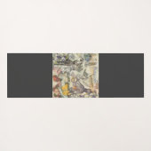 Octopus Beach Antique Coastal Steampunk Yogamatte (Rückseite (Horizontal))