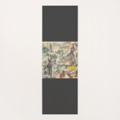 Octopus Beach Antique Coastal Steampunk Yogamatte (Rückseite)