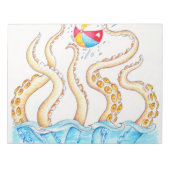 Octopus Beach Ball Notizblock (Vorderseite)