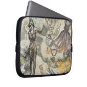 Octopus Beach Urlaub Viktorianisch Gotischer Spaß Laptopschutzhülle (Vorne Rechts)