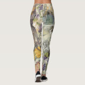 Octopus Beach Urlaub Viktorianisch Gotischer Spaß Leggings (Rückseite)