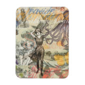 Octopus Beach Urlaub Viktorianisch Gotischer Spaß Magnet (Vertikal)