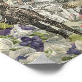 Octopus Beach Urlaub Viktorianisch Gotischer Spaß Poster (Ecke)